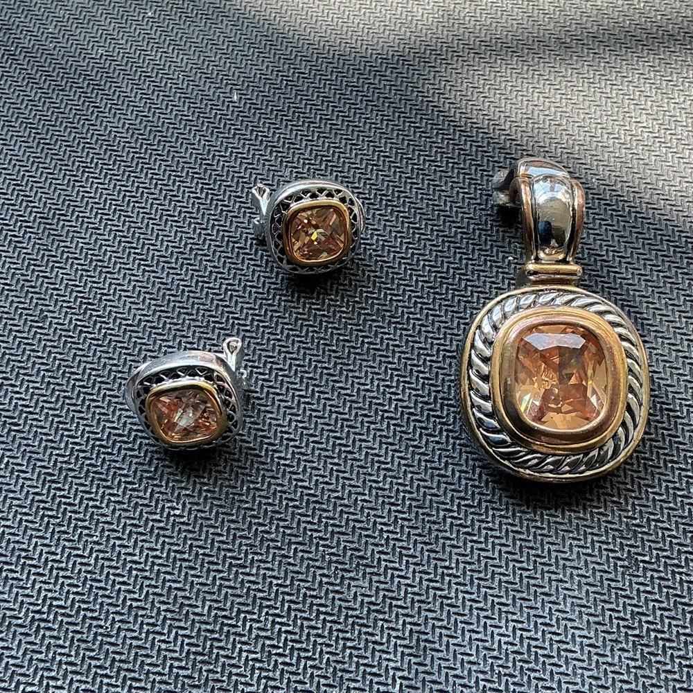 Elegant Silver and Gold Jewelry Set